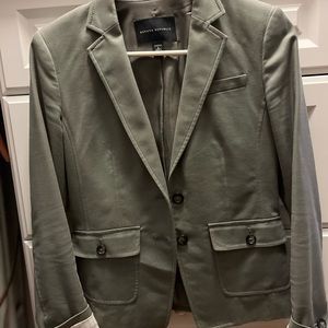 Banana republic grey suit jacket stretch